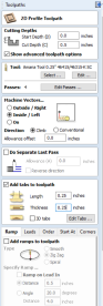 picture of 2D tool path